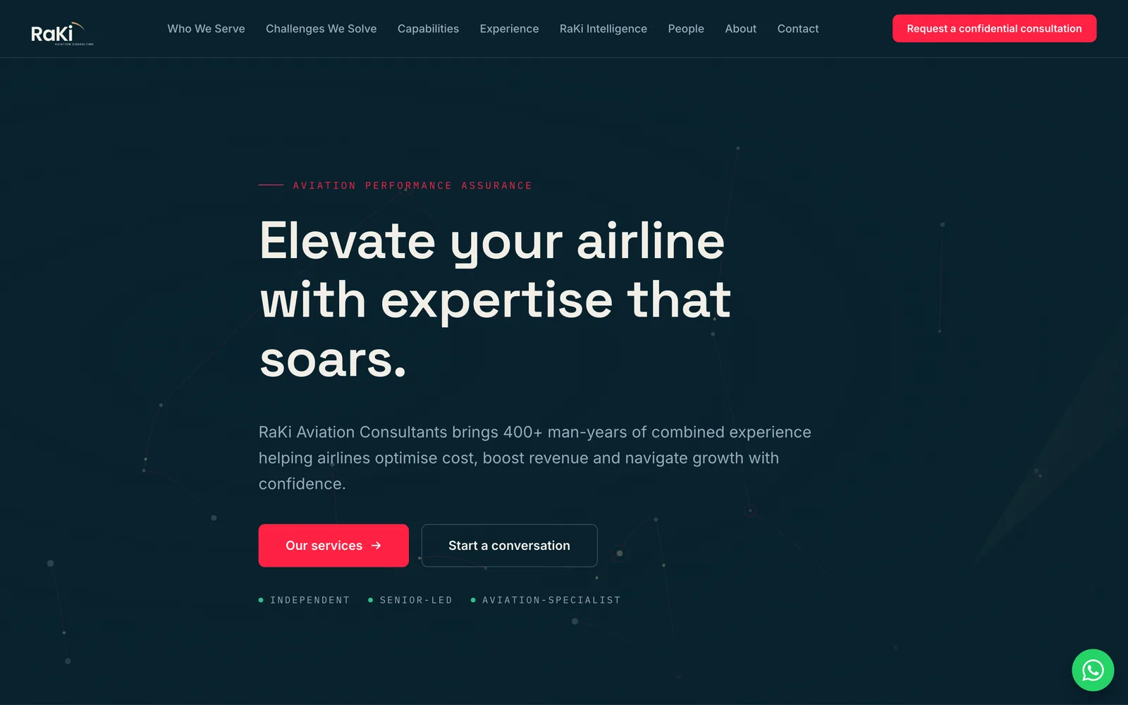rakiaviation.in home page